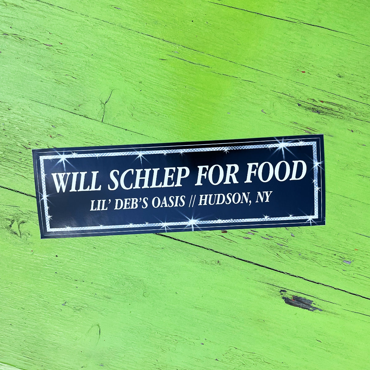 "Will Schlep For Food" Bumper Sticker