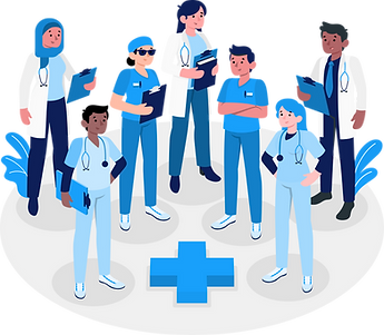 Team of doctors supporting patients with health and Medicare insurance from Health & Life Insurance Pros – Omaha, Nebraska.