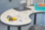 semi-circle tables
