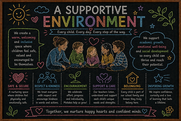 A Supportive Enviroment Infographic