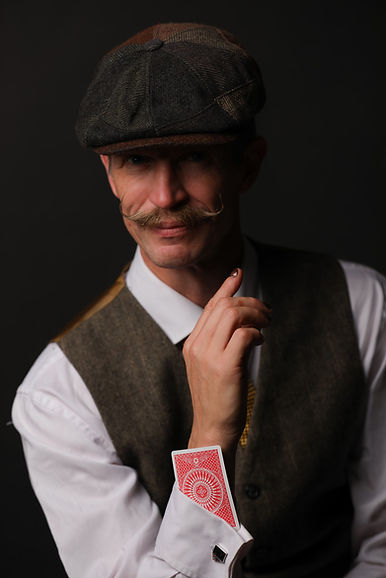 Benny the magician with cards