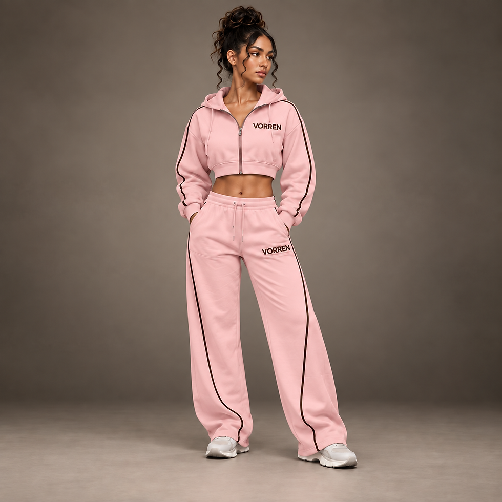 Thumbnail: VORREN Women's ASCENT Tracksuit in Powder Pink