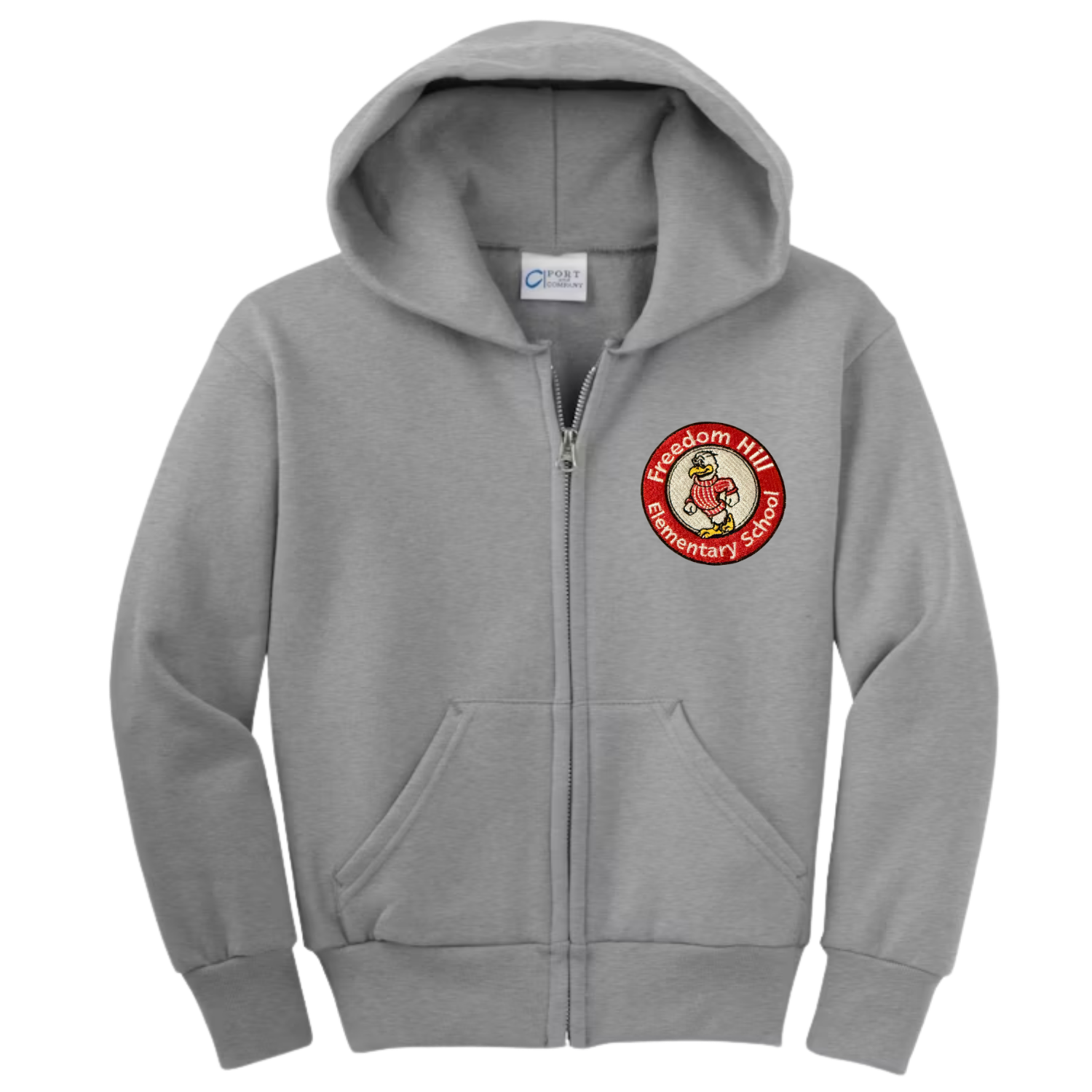 Freedom Hill Embroidered Zip Hoodie (Youth)