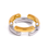 Thumbnail: Golden silver ring 