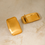 Thumbnail: Biscuit gold waterproof earrings 