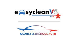 Logo EasycleanVS & Quartz fond blanc