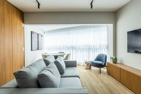 Fotografia de arquitetura e interiores por Artacho Fotografia. Fotografia da sala.