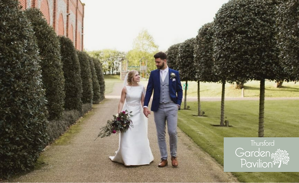 Thursford garden pavilion real wedding