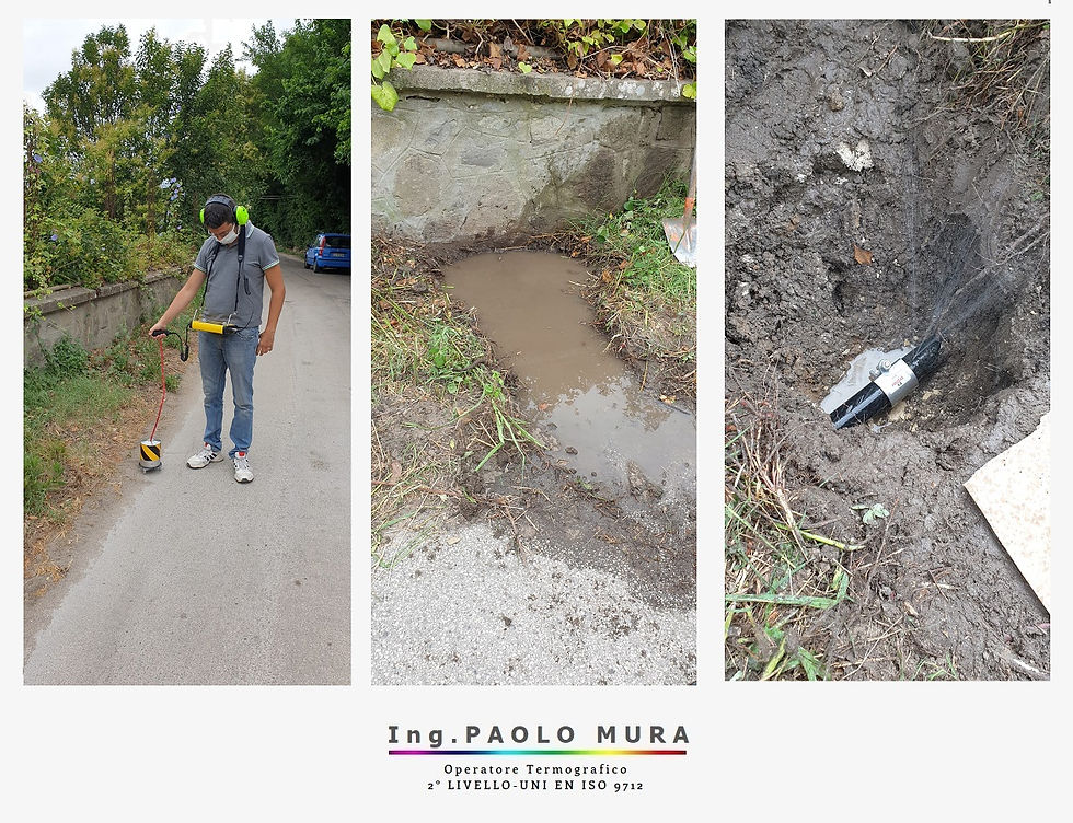 Ricerca perdite con geofono. IPMtermografia