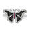 Thumbnail: Sterling Silver And CZ Brilliant Embers Butterfly Ring