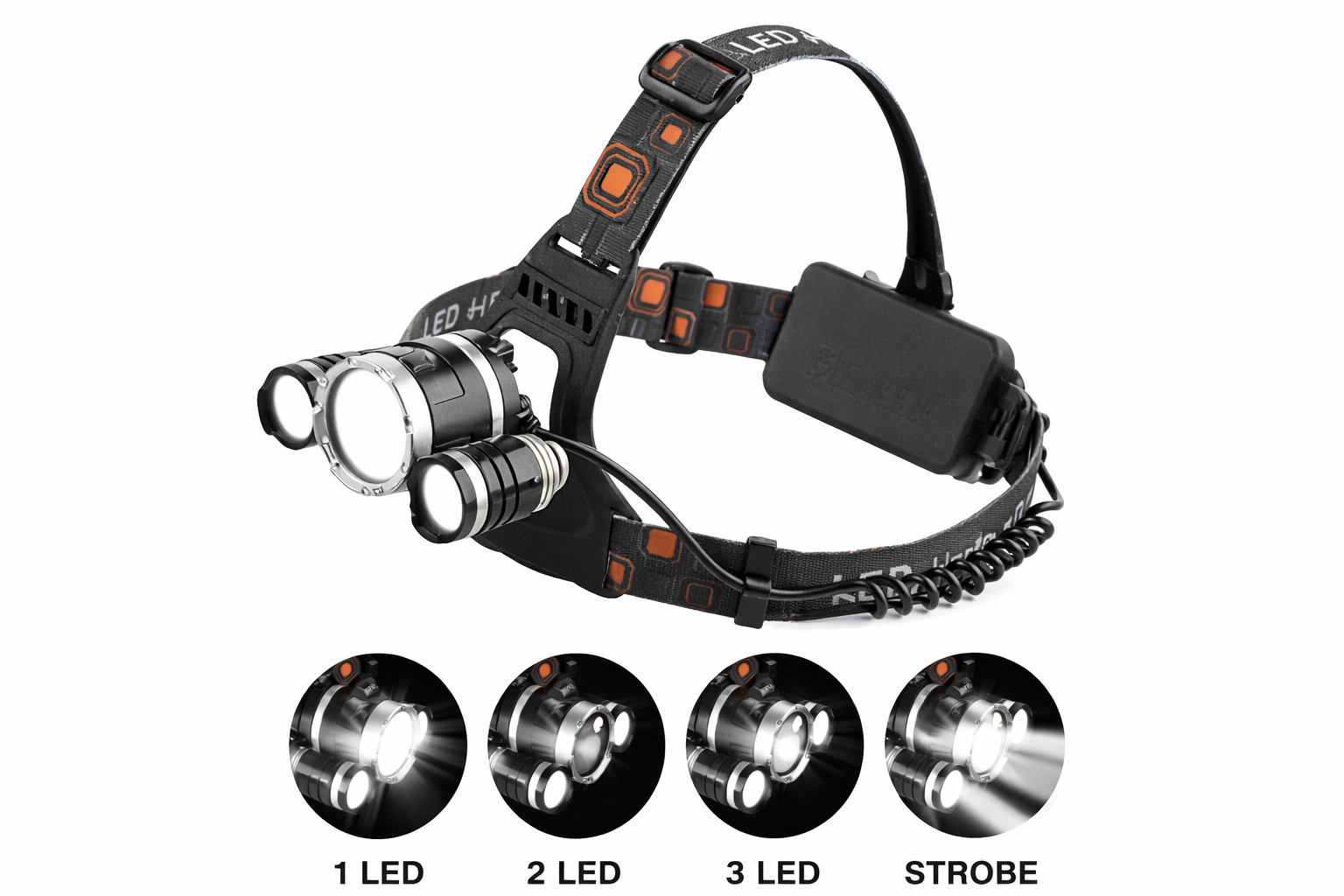 LED RECHARGEABLE HEADLIGHT
