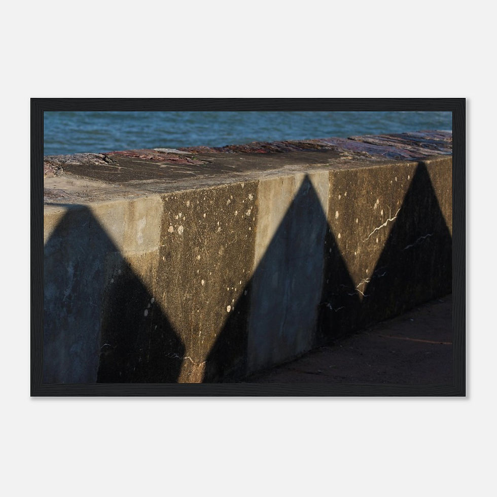 Thumbnail: Beach Hut Shadows - Wall Art