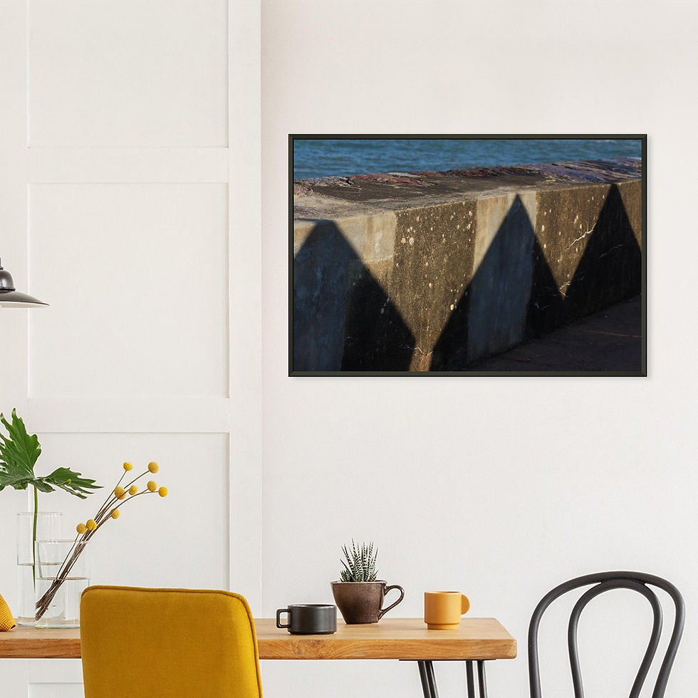 Thumbnail: Beach Hut Shadows - Wall Art
