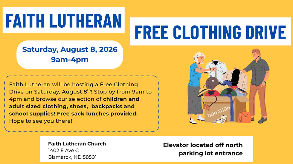 Clothing Drive 2026 Website Ad