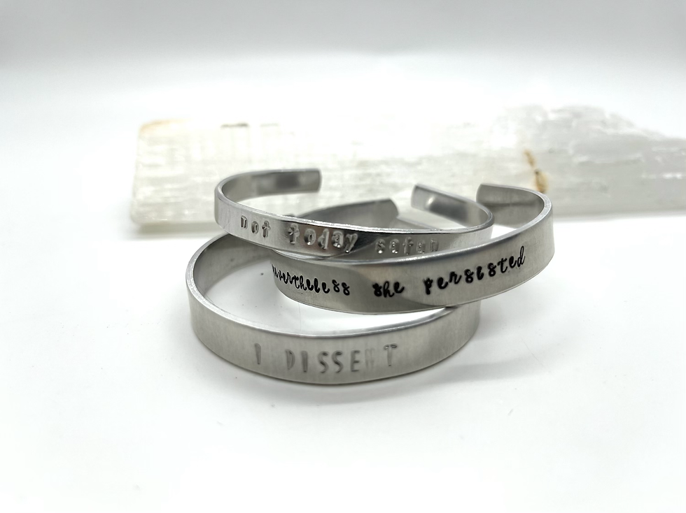 Thumbnail: Metal Stamped Bracelets
