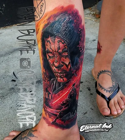 Realism And Comic Tattoo Artist Ryan Burke