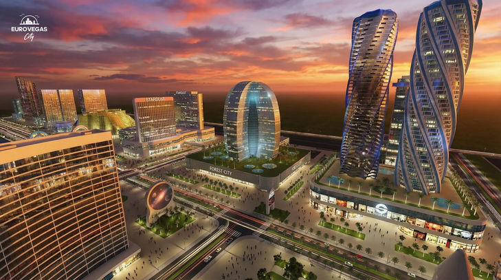 eurovegas city, s towers casino resort, las vegas, spain, los monegros