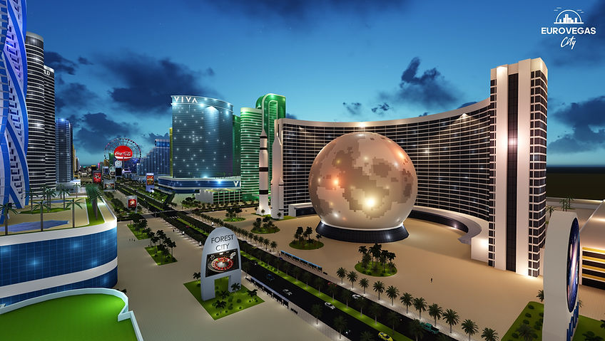 EuroVegas City Project Casino  Resort. Euro Vegas crypto currency tokens