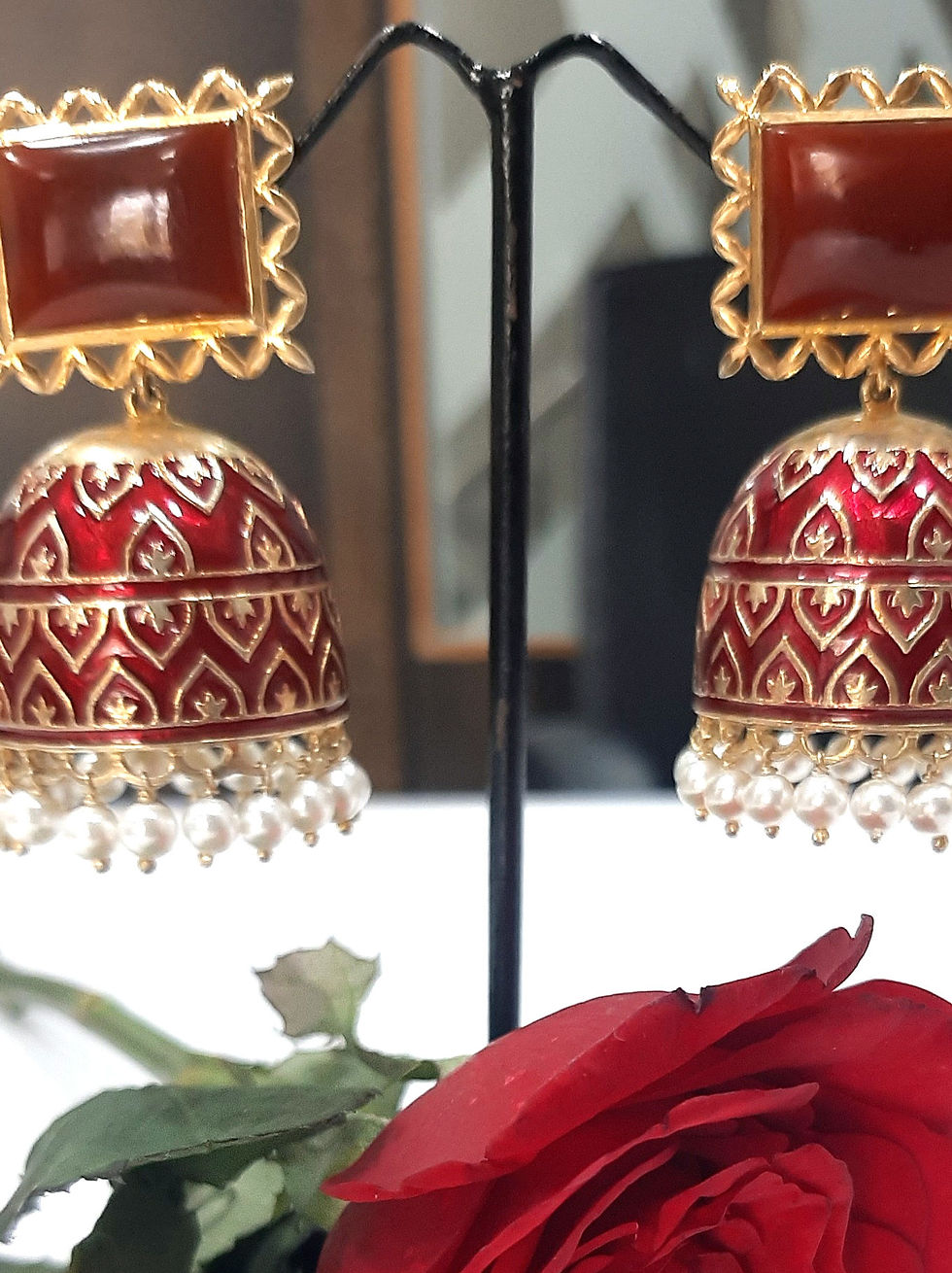 Thumbnail: Ruby Rajwadi Jhumkas 