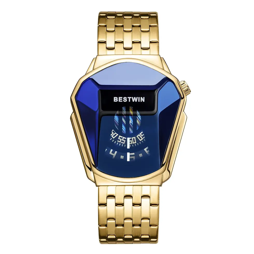 Pikkukuva: HOURSLY for Men and Women Brand Luxury Gold  Waterproof  Shape Quartz Watches