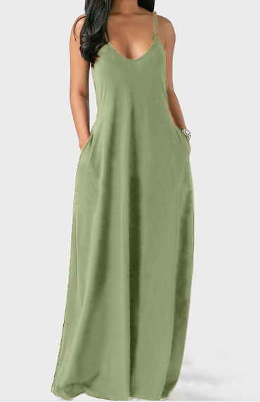 Pikkukuva: Fashion Max Women Suspender  Dresses Summer Ladies Dresses  Beach [RS=5561/-]