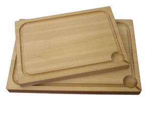 Küchenschneidebrett aus Holz mit Loch