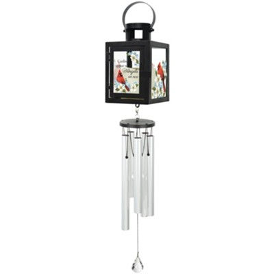 Cardinal Lantern 25" Wind Chime