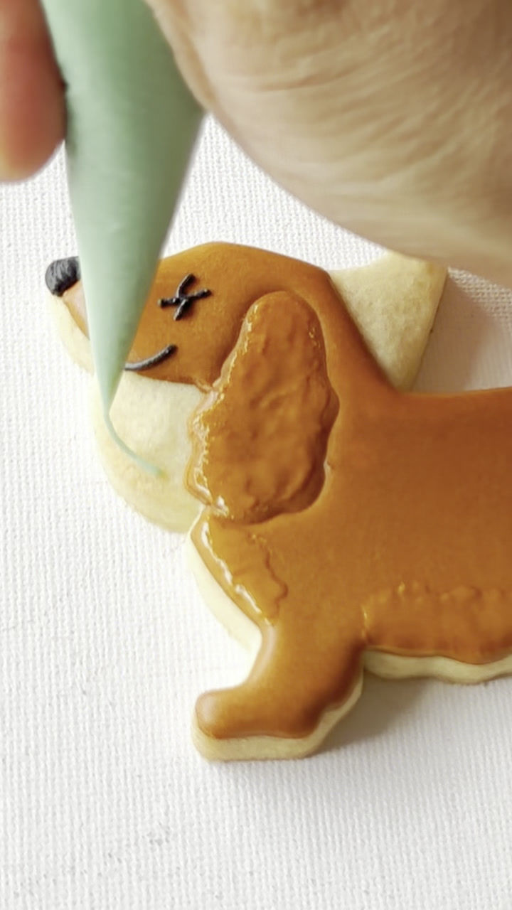 Personalised Cocker Spaniel & Love heart Biscuit