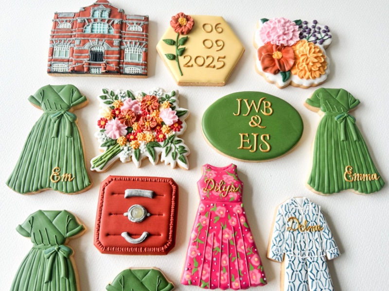 Autumn wedding biscuit