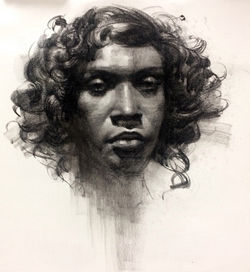 Head Study Drawing