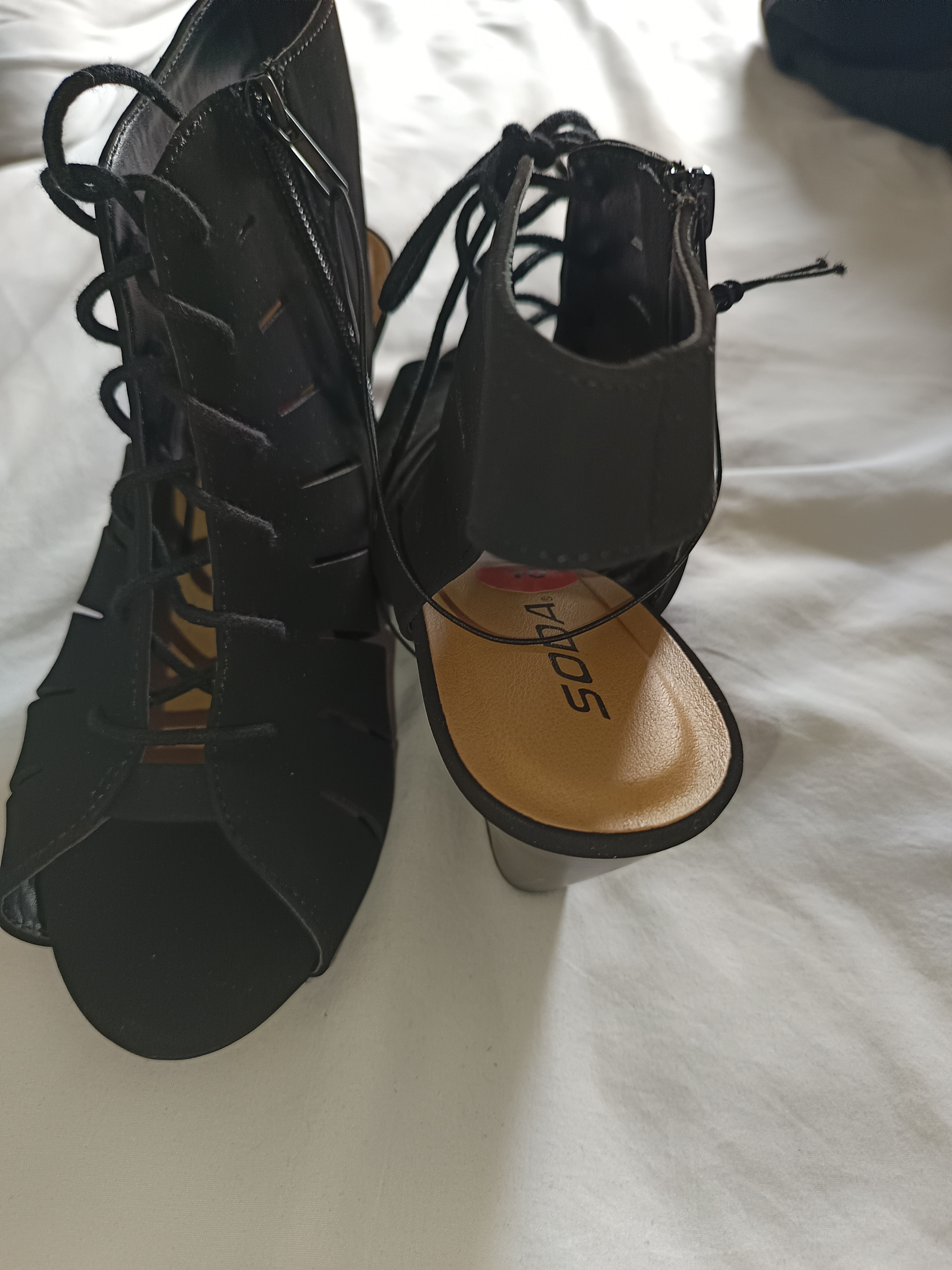 Soda Chunky Heels Sandals