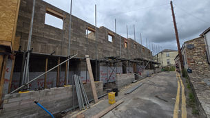 View of plots 4-11 at the development