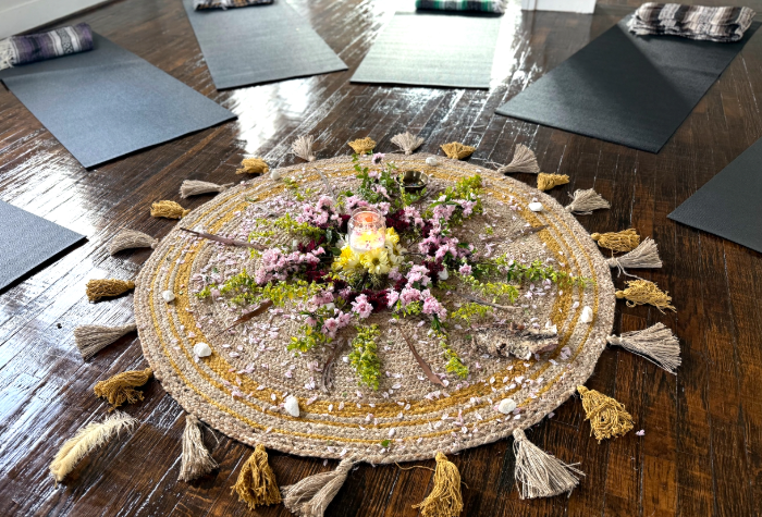 Decorations and set up for the visioning workshop at Dandelion House in Keller