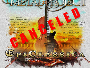 Vivaldi Metal Project - 'EpiClassica' Tour Live in London (UK) on July 17th 2022 CANCELED!