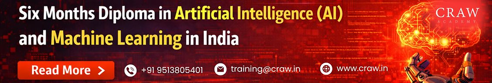 Six Months Diploma in Artificial Intelligence (AI) and Machine Learning in India