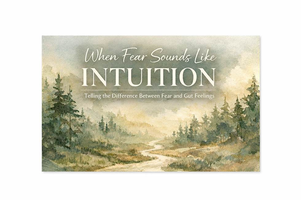 When Fear Sounds Like Intuition
