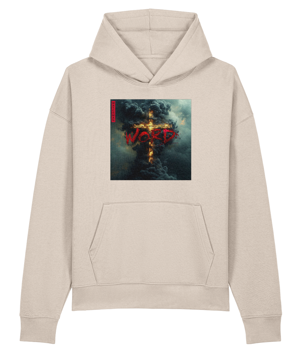 From the world to the word cover art hoodie