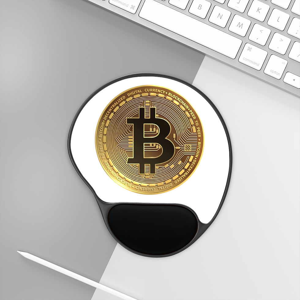 Thumbnail: Bitcoin Mouse Pad with Wrist Rest