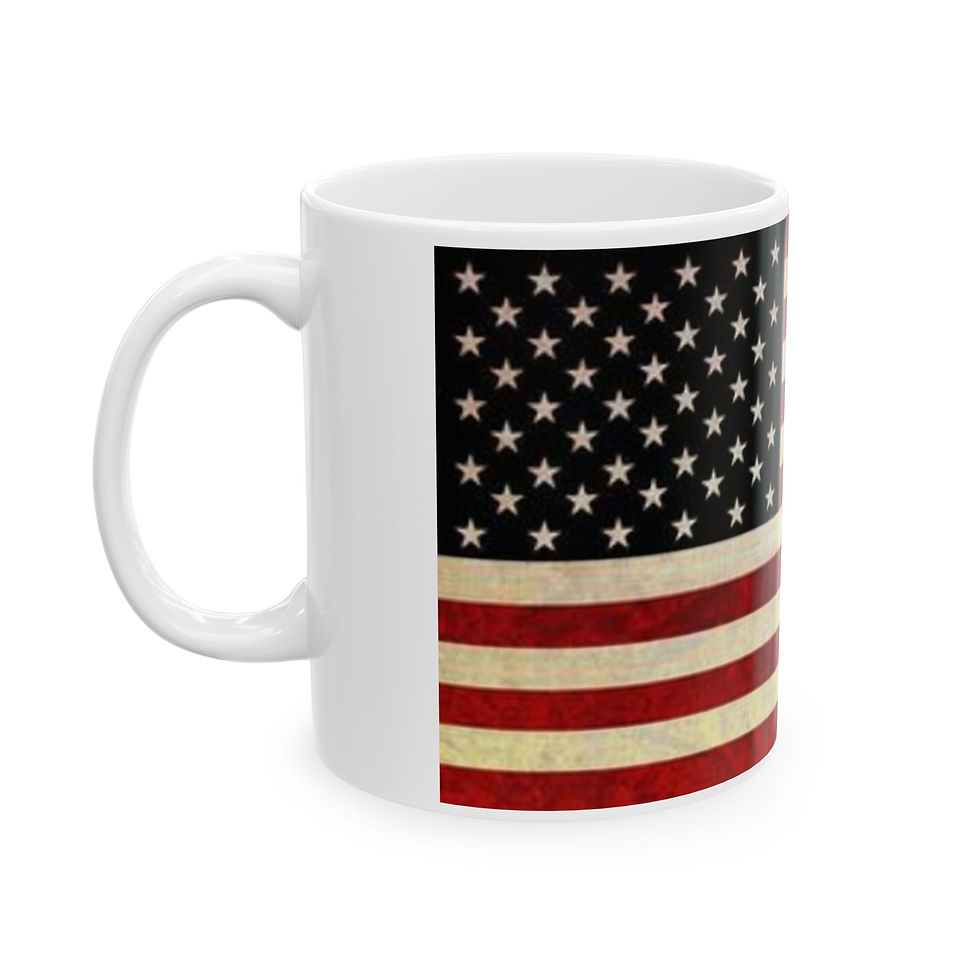 Thumbnail: Patriotic American Flag Ceramic Mug 