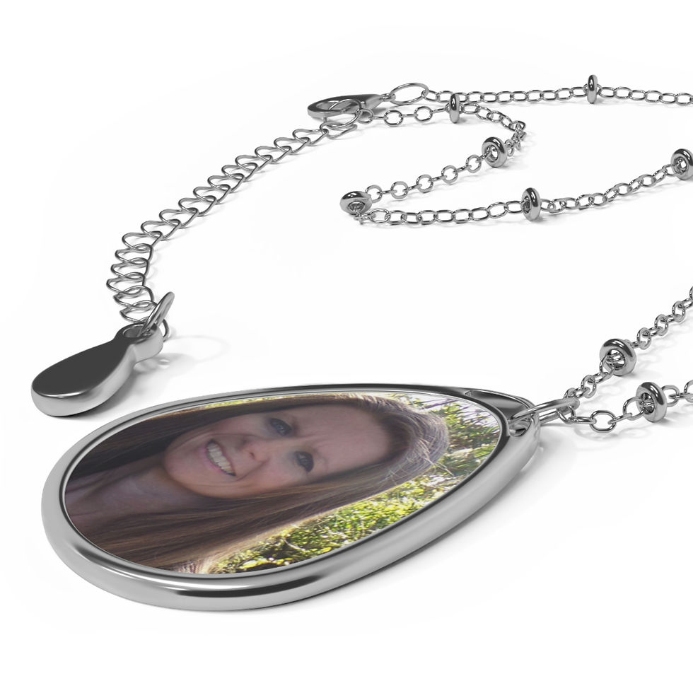 Thumbnail: Personalized Oval Photo Necklace