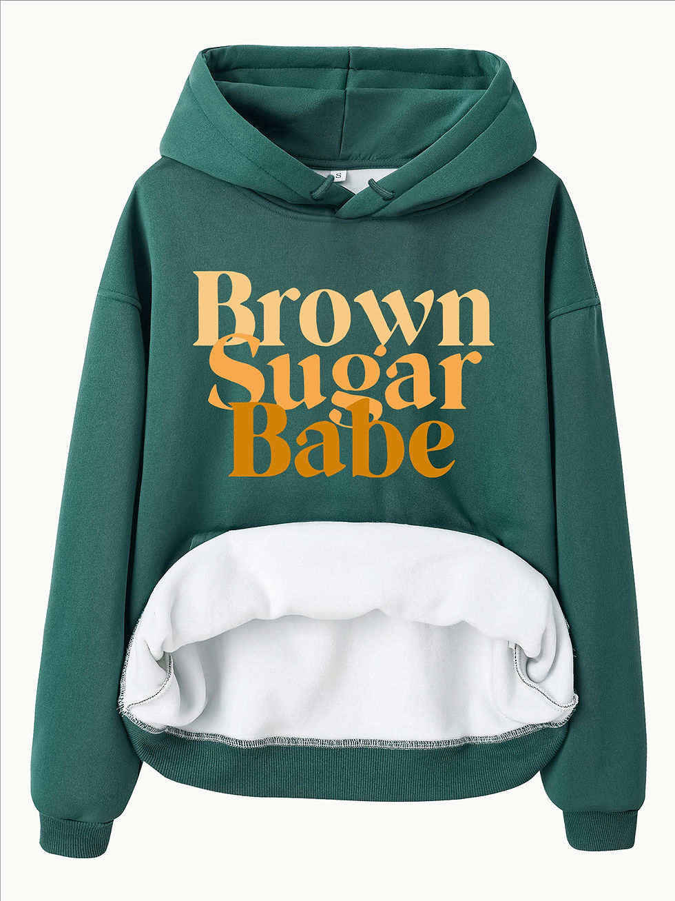 Thumbnail: Long sleeved fleece thick hoodie