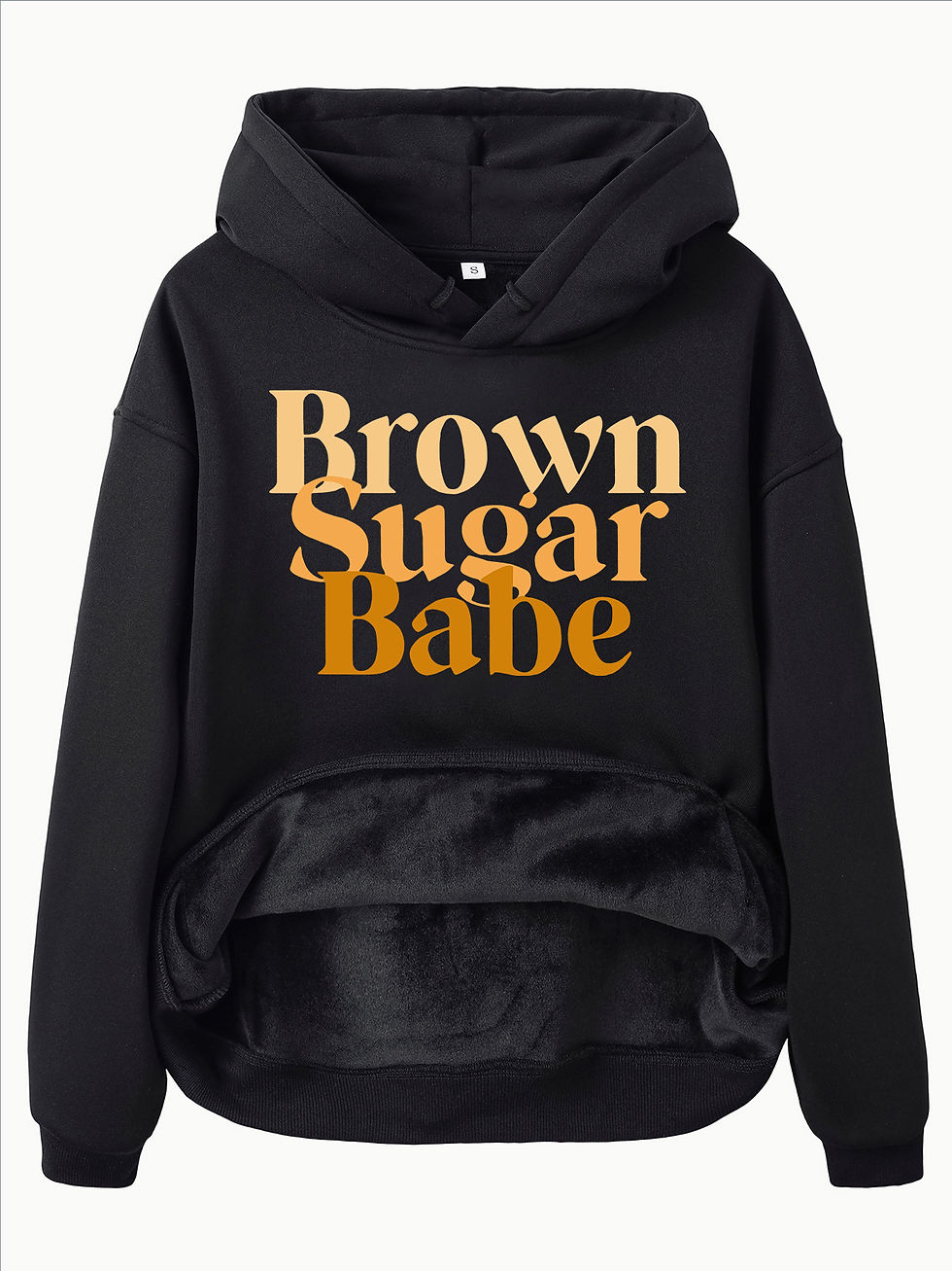 Thumbnail: Long sleeved fleece thick hoodie