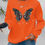 Thumbnail: Sweatshirt Sparkling Butterfly Star Pattern