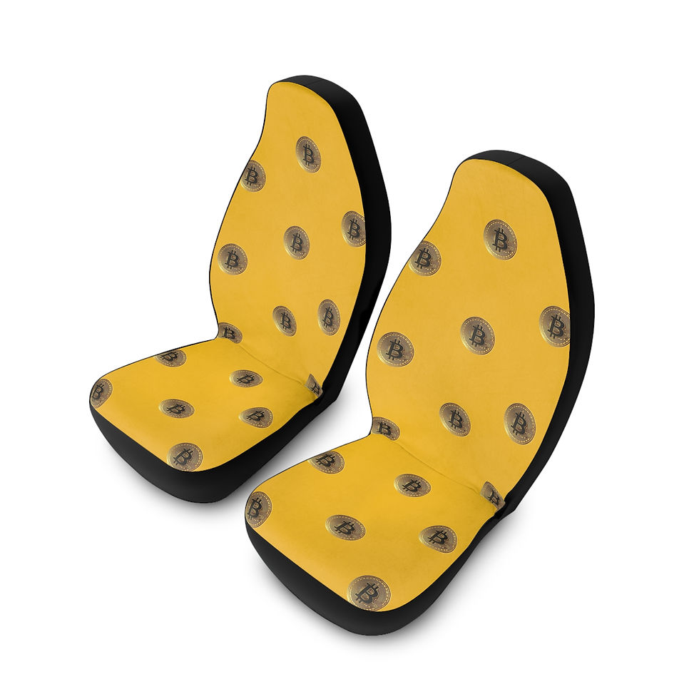 Thumbnail: Bitcoin-Inspired Polyester Car Seat Covers 