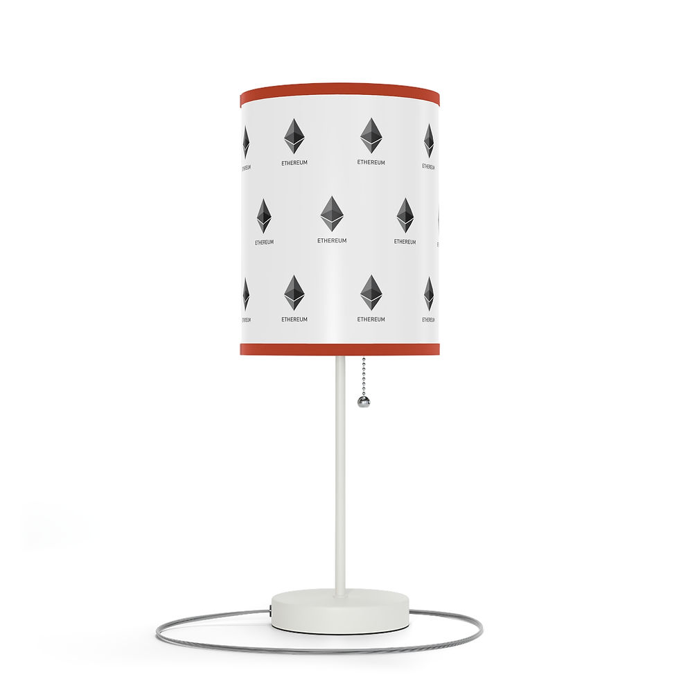 Thumbnail: Ethereum-Themed Table Lamp, Modern Nightstand Light