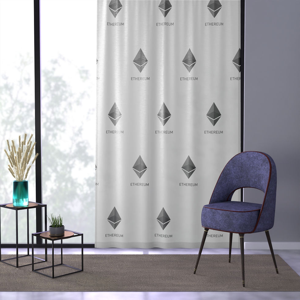 Thumbnail: Ethereum-Inspired Window Curtain for Modern Decor