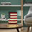 Thumbnail: Patriotic Tripod Lamp, US Flag Shade, American Home Decor