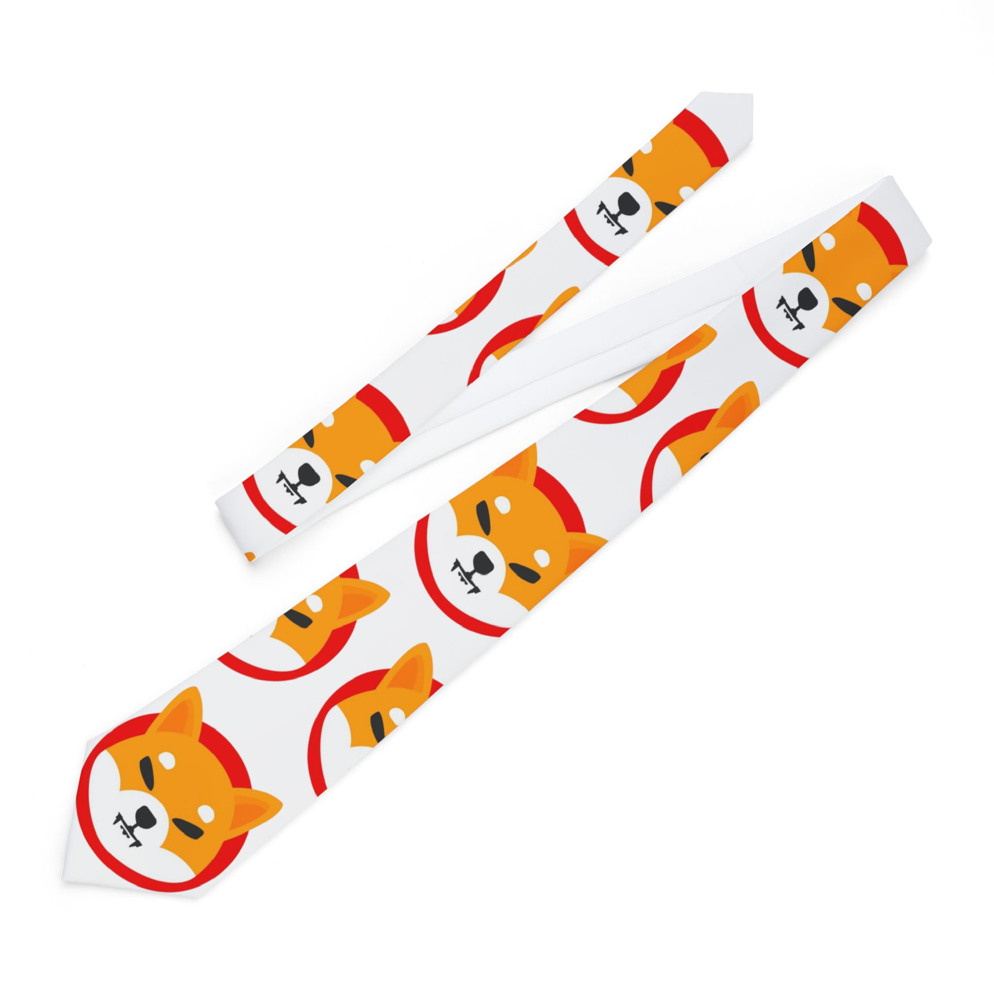 Cute Shiba Inu Necktie, Dog Lover Tie, Funny Pet Accessory