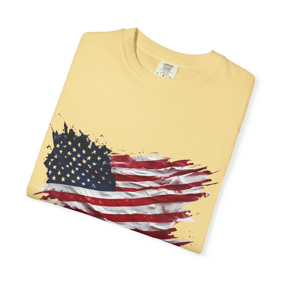 Thumbnail: Navy Veteran T-Shirt - Unisex Garment-Dyed