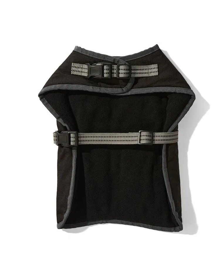 Thumbnail: All Day Trailhound Black Saddle Coat Pet Jacket – Medium